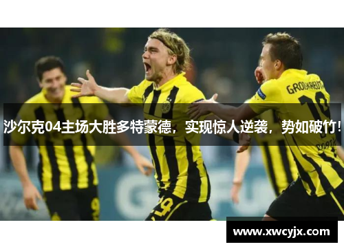 沙尔克04主场大胜多特蒙德，实现惊人逆袭，势如破竹！